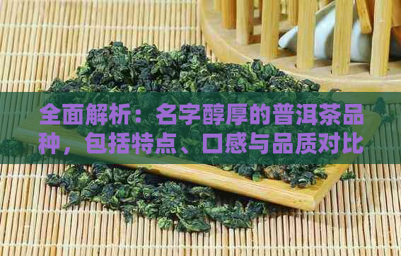 全面解析：名字醇厚的普洱茶品种，包括特点、口感与品质对比