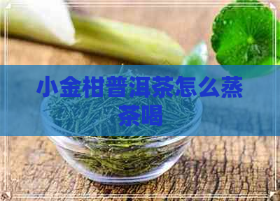 小金柑普洱茶怎么蒸茶喝