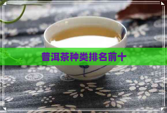 普洱茶种类排名前十