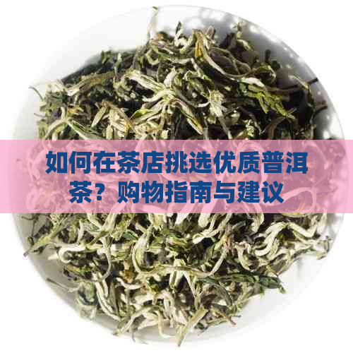 如何在茶店挑选优质普洱茶？购物指南与建议