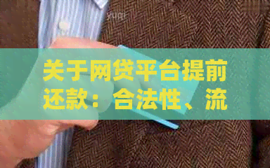 关于网贷平台提前还款：合法性、流程与注意事项的全面解析