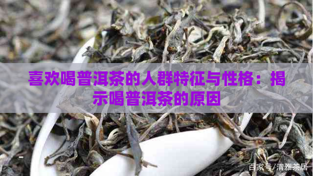 喜欢喝普洱茶的人群特征与性格：揭示喝普洱茶的原因