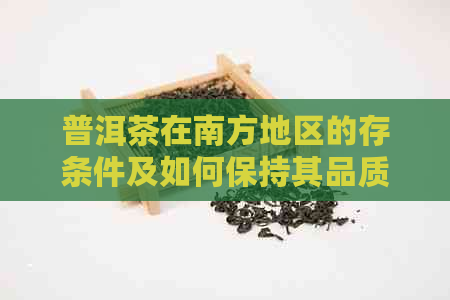 普洱茶在南方地区的存条件及如何保持其品质