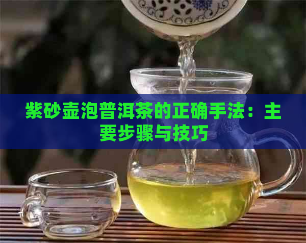 紫砂壶泡普洱茶的正确手法：主要步骤与技巧