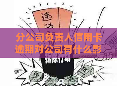 分公司负责人信用卡逾期对公司有什么影响