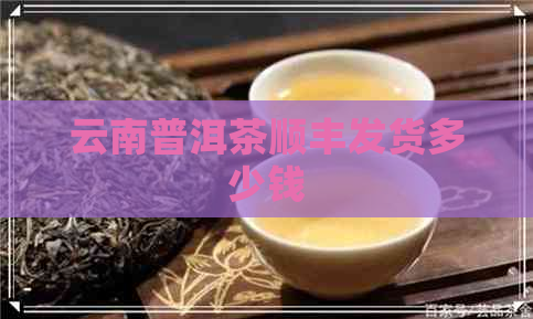 云南普洱茶顺丰发货多少钱