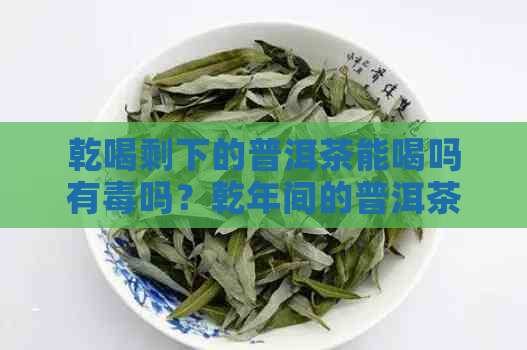 乾喝剩下的普洱茶能喝吗有吗？乾年间的普洱茶，乾说普洱茶。