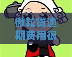 微粒贷逾期费用很高怎么办？如何处理高额逾期费用？