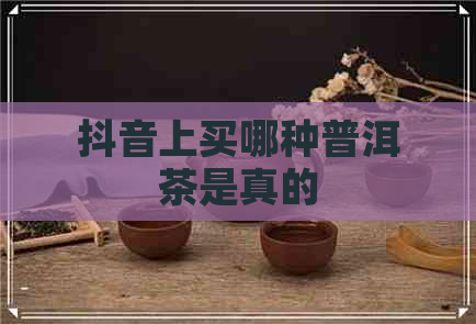 抖音上买哪种普洱茶是真的