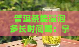 普洱茶能浸泡多长时间喝：掌握时间，品出茶香