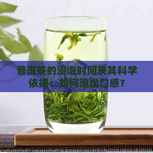 普洱茶的浸泡时间及其科学依据：如何泡出口感？