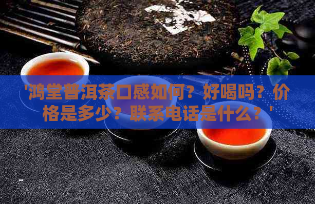 '鸿堂普洱茶口感如何？好喝吗？价格是多少？联系电话是什么？'