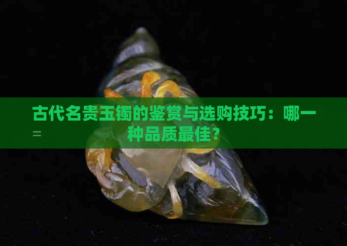 古代名贵玉镯的鉴赏与选购技巧：哪一种品质更佳？