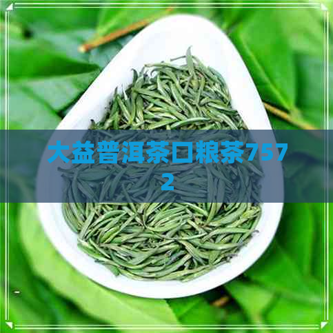 大益普洱茶口粮茶7572