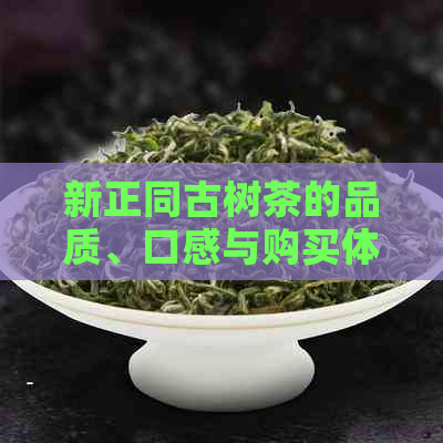 新正同古树茶的品质、口感与购买体验如何？有没有网友推荐？