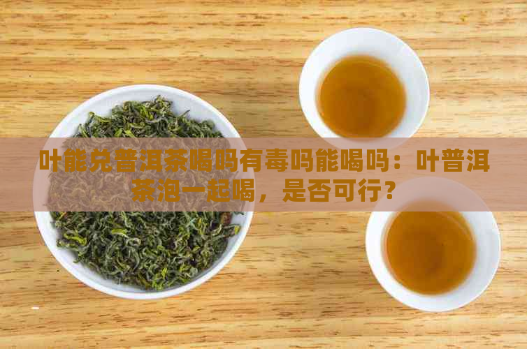 叶能兑普洱茶喝吗有吗能喝吗：叶普洱茶泡一起喝，是否可行？