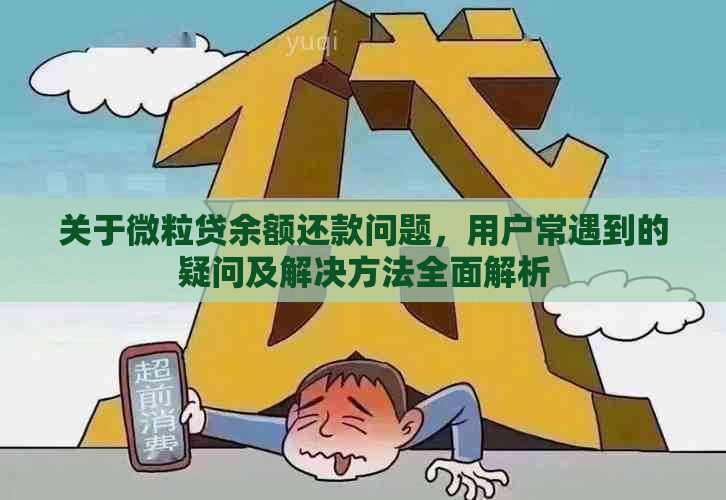 关于微粒贷余额还款问题，用户常遇到的疑问及解决方法全面解析