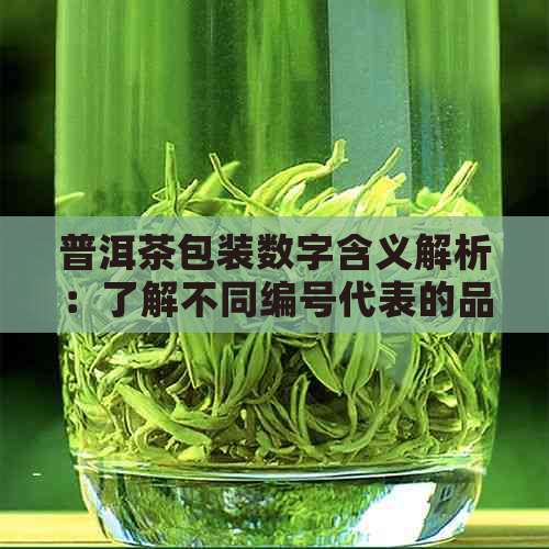 普洱茶包装数字含义解析：了解不同编号代表的品质与年代