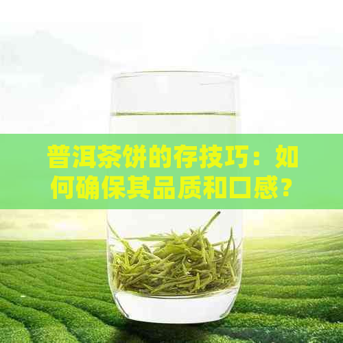 普洱茶饼的存技巧：如何确保其品质和口感？