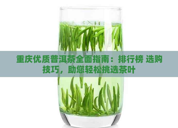 重庆优质普洱茶全面指南：排行榜 选购技巧，助您轻松挑选茶叶