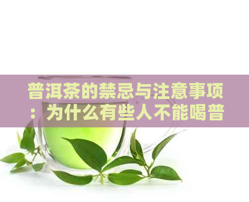 普洱茶的禁忌与注意事项：为什么有些人不能喝普洱茶？