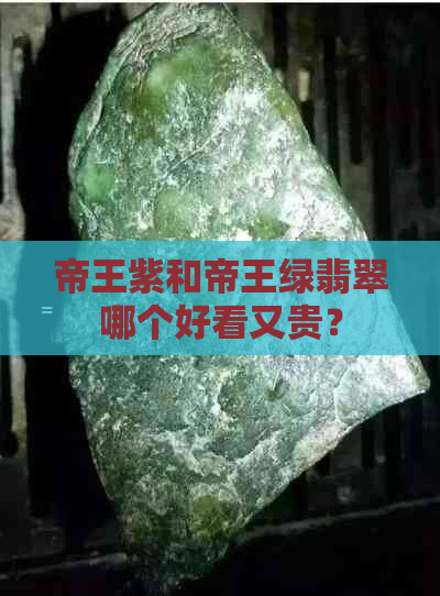 帝王紫和帝王绿翡翠哪个好看又贵？