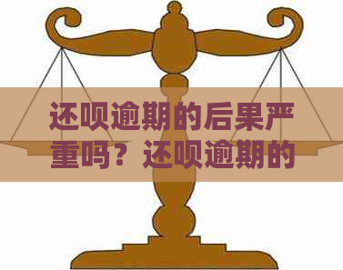 还呗逾期的后果严重吗？还呗逾期的后果有哪些？