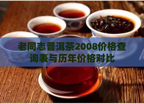 老同志普洱茶2008价格查询表与历年价格对比