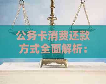 公务卡消费还款方式全面解析：可以自己还吗？有哪些还款渠道？