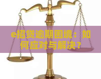 e招贷逾期困境：如何应对与解决？