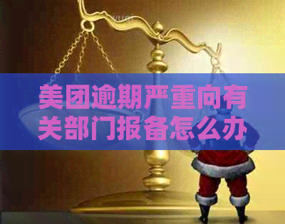 美团逾期严重向有关部门报备怎么办？请问如何办理？