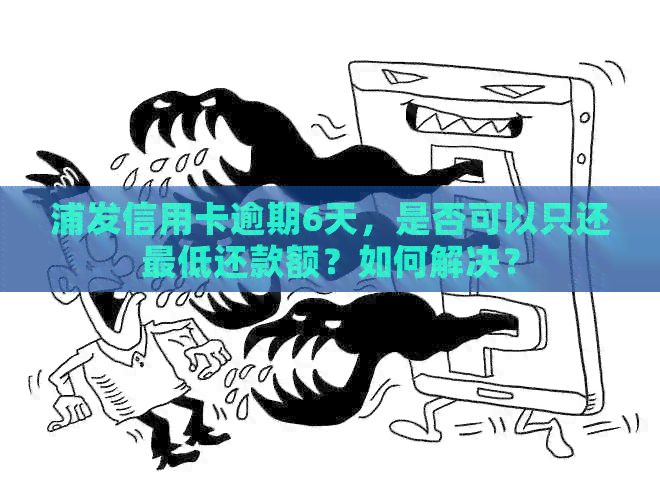 浦发信用卡逾期6天，是否可以只还更低还款额？如何解决？