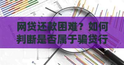 网贷还款困难？如何判断是否属于骗贷行为