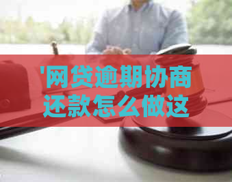 '网贷逾期协商还款怎么做这两招就够了：流程，技巧和成功率'