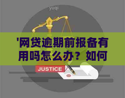 '网贷逾期前报备有用吗怎么办？如何办理？'