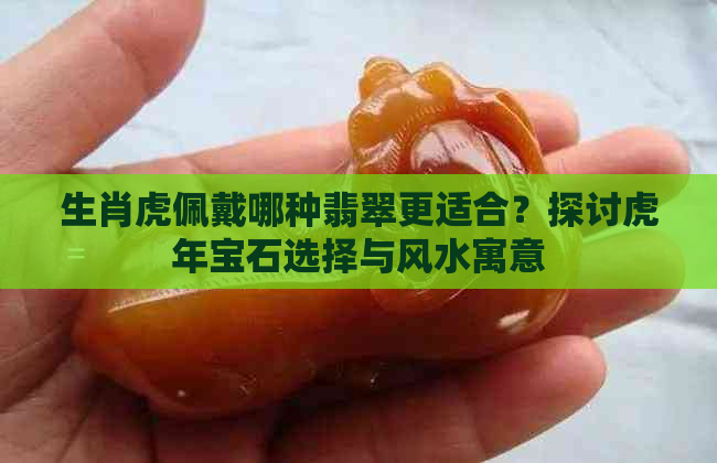 生肖虎佩戴哪种翡翠更适合？探讨虎年宝石选择与风水寓意