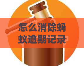 怎么消除蚂蚁逾期记录对信用的影响？