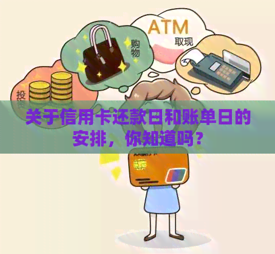 关于信用卡还款日和账单日的安排，你知道吗？