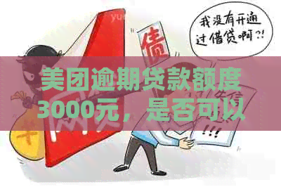 美团逾期贷款额度3000元，是否可以借款？如何申请及还款方式详解