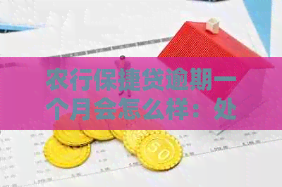 农行保捷贷逾期一个月会怎么样：处理方式及影响