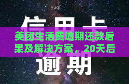 美团生活费逾期还款后果及解决方案，20天后还钱会有什么影响？