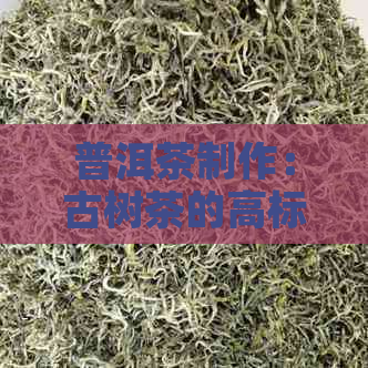 普洱茶制作：古树茶的高标准工艺与独特风味探究