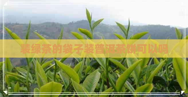 装绿茶的袋子装普洱茶饼可以吗