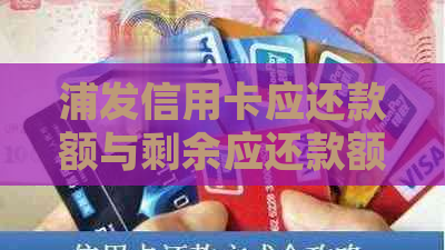 浦发信用卡应还款额与剩余应还款额不一致，如何处理？