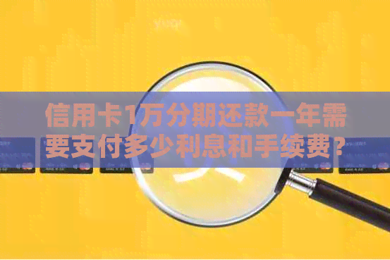 信用卡1万分期还款一年需要支付多少利息和手续费？