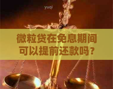 微立贷在免息期间可以提前还款吗？怎么操作？安全吗？