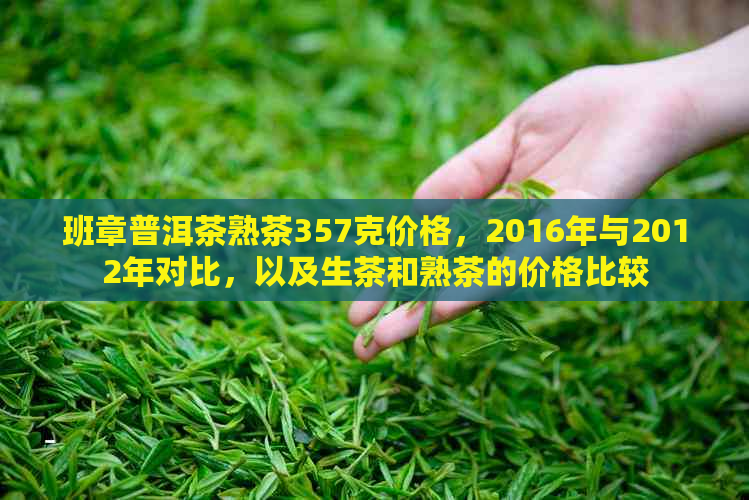 班章普洱茶熟茶357克价格，2016年与2012年对比，以及生茶和熟茶的价格比较