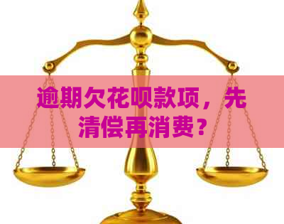 逾期欠花呗款项，先清偿再消费？