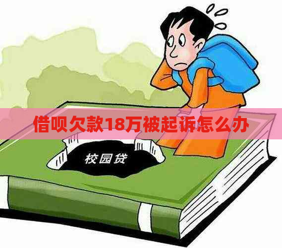 借呗欠款18万被起诉怎么办