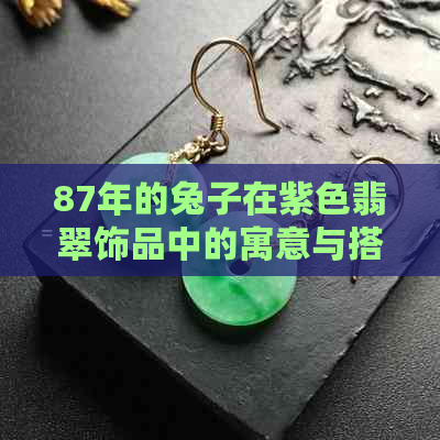 87年的兔子在紫色翡翠饰品中的寓意与搭配建议，看看哪种更适合女生佩戴？